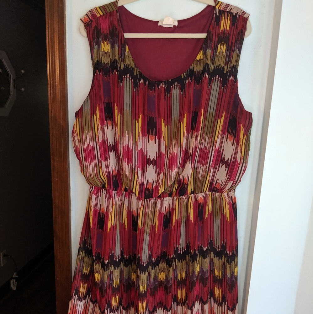 Abstract Print Dress